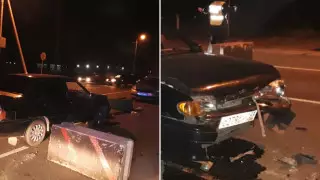 Оралда жүргізуші блокбекетке соғылды