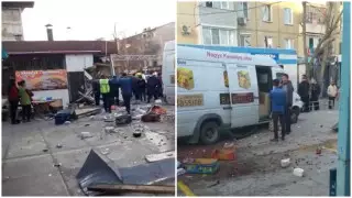 Алматы облысында фургон дөнер сататын орынды қиратып кетті. Бір адам қаза тапты