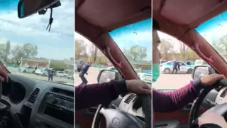 Алматы облысында блокбекетте жүргізуші полицейді қағып кетті