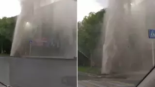 Павлодарда ыстық су құбыры жарылды