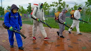 Нұр-Сұлтанда дезинфекция жұмыстары жалғасып жатыр