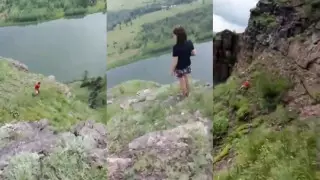 Әсерлі селфи жасаймын деген қыз жардан құлап кетті