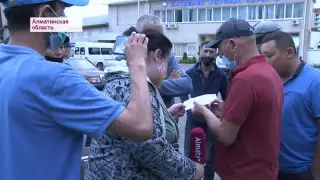 Қаскелеңде автобус жүргізушілері жұмысқа шықпай қойды