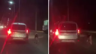 Павлодарда итті жол бойымен сүйреген жүргізуші ұсталды