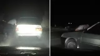 Түркістан облысында жүргізуші полицейді көлікпен сүйреген