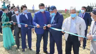 Қызылорда қаласының әкімі Сыр салысына алғашқы орақ салу рәсіміне қатысты