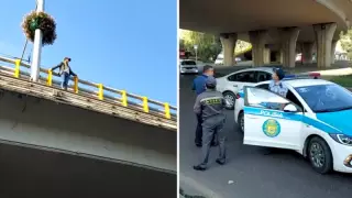 Алматыда суицид жасамақ болған қыз күзетшінің арқасында ойынан айныды