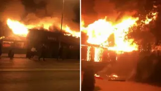 Алматыда кафе өртенді