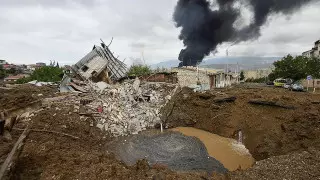 Армения Әзербайжанның Қарабақ астанасын бомбалаған видеосын көрсетті