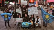 Нью-Йорктегі қазақстандықтар "Борат-2" фильміне қарсы митингіге шықты