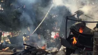 Алматыда тауда орналасқан үй өртенді