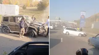 Алматыда жол апаты: Gelandewagen жүргізушісі қаза тапты
