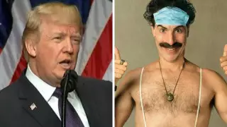 "Жасанды жігіт". Трамп "Борат" жұлдызын сынға алды