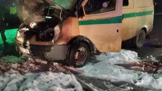 Екібастұзда ақшасы бар инкассатор көлігі өртенді