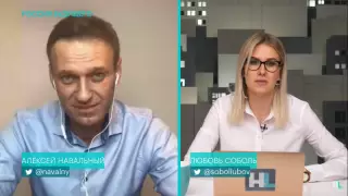 Навальный уланғаннан кейін алғаш рет тікелей эфирге шықты