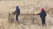 Белгісіз біреулер Қостанайдағы зираттың қоршауын қиратпақ болды