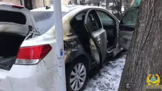 Алматыда автокөлікті тапсырыспен өртегендер ұсталды