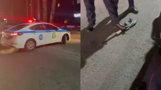 Алматыда қарулы адамдарды ұстау сәті видеоға түсірілді