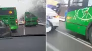 Алматыда жолды кесіп өтпек болған жаяу жүргіншіні автобус қағып кетті