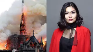 Жиһанкез-блогер Динара Болат: "Біз барған күні Нотр-Дам-де-Пари өртенді"