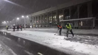 Алматыда 15 сантиметрге дейін қар жауды