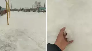 Татарстанда сары қар жауды