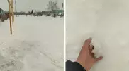 Татарстанда сары қар жауды