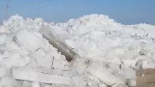 Қостанай облысында жолда қозғалған мұз жүргізушілерді таңғалдырды