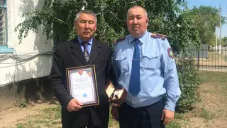 Қостанай облысында адам өлтірген күдіктіні ұстаған әкім марапатталды