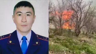 Алматы облысында полицей ауылды өрттен сақтап қалды