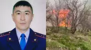 Алматы облысында полицей ауылды өрттен сақтап қалды