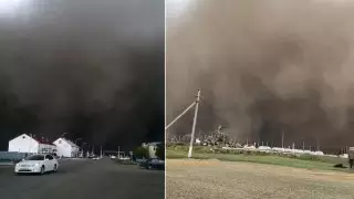 СҚО-ның бірнеше ауданындағы шаңды дауыл жұрттың үрейін қашырды