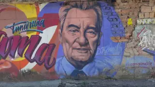 Алматыда Қонаев бейнеленген мурал қалпына келтірілді