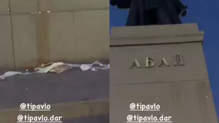 Павлодарда Абай ескерткішіне жұмыртқа мен әжетхана қағазын лақтырған ер адам әрекетін түсіндірді