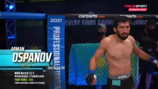 Арман Оспанов АҚШ-тағы жекпе-жегінде нокаутқа түсіп қалды