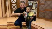 Хабиб Нурмагомедов 10 жастағы қазақстандық файтермен кездесті
