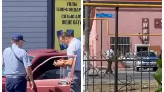 Түркістан облысының тұрғыны полицейді түсірген видеосы үшін кешірім сұрады