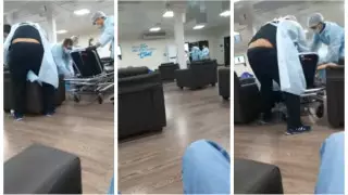 Теңіз кен орнында әйел вакцина салдырғаннан кейін есінен танып қалды