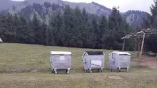 Көкжайлаудағы қоқыс жәшіктері туристерді таңғалдырды