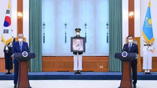 Тоқаев Кореяның ұлттық батыры құрметіне орай өткен рәсімге қатысты