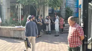 Бішкекте Ауғанстаннан келген босқындар наразылыққа шықты