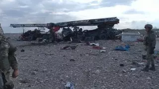 Өртенген көліктер. Тараздағы жарылыс орнынан суреттер жарияланды