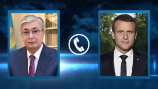 Тоқаев пен Макрон телефон арқылы Ауғанстандағы жағдайды талқылады