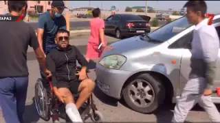 Жамбыл облысында ауруханадан шыққан өрт сөндірушілерді журналистер қарсы алды