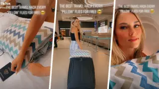 Турист ұшақта жолжүкті алып жүру ережесінен "құтылудың" айласымен бөлісті