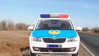 БҚО тасжолында полиция көлігінің макеті ұрланған