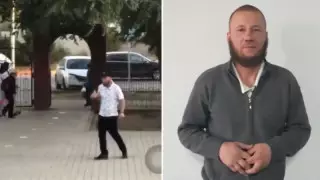 Оралда мектеп ауласында мас ер адам балаларға тиіскен