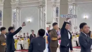 Шымкентте тойда жас-жұбайларға VIP-нөмір сыйға берілді