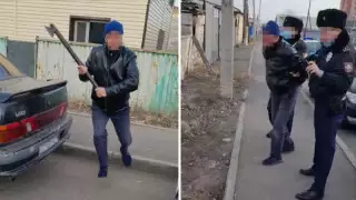 Нұр-Сұлтанда борышкер жеке сот орындаушысына балта ала жүгірді