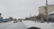 Қызылордада қар жауып, жарық өшіп, көліктер жүрмей қалды